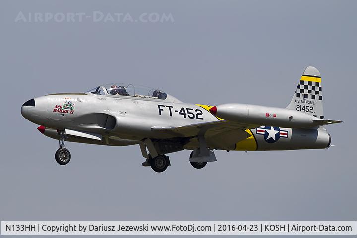 N133HH, 1954 Canadair CT-133 Silver Star 3 (CL-30) C/N T33-452, Canadair CT-33 Shooting Star  C/N 133452, N133HH