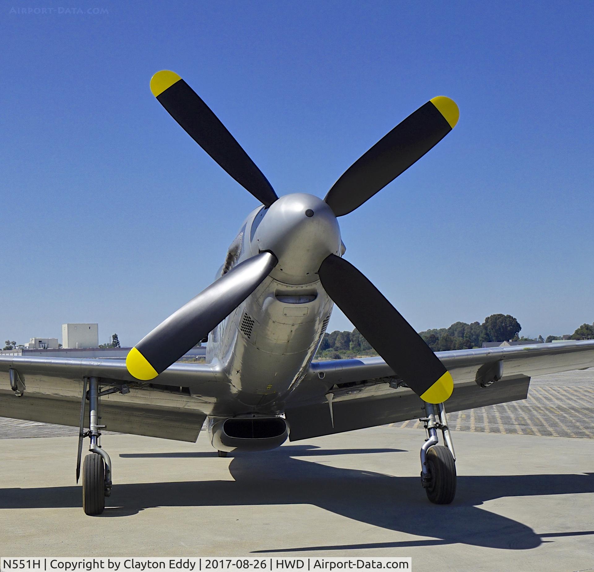 N551H, 1944 North American F-51-H-5-NA C/N 44-64314, Hayward Airport 2017.