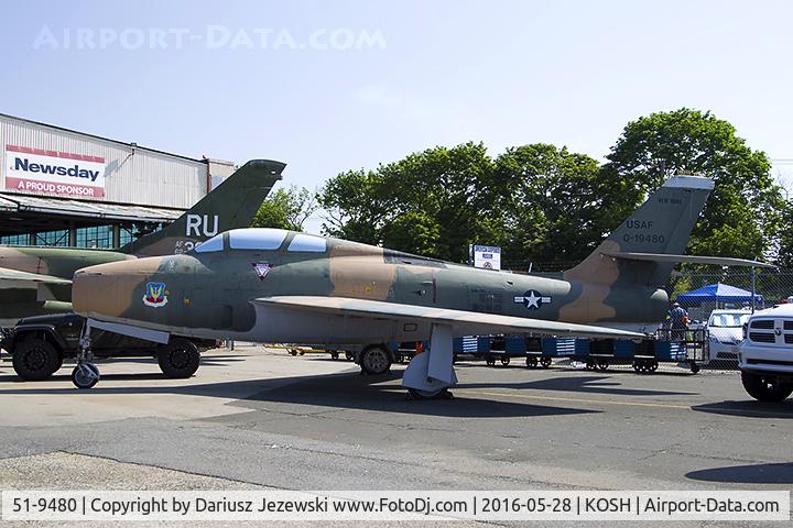 51-9480, 1951 General Motors F-84F-35-GK Thunderstreak C/N Not found 51-9480, Republic F-84F Thunderstreak 51-9480