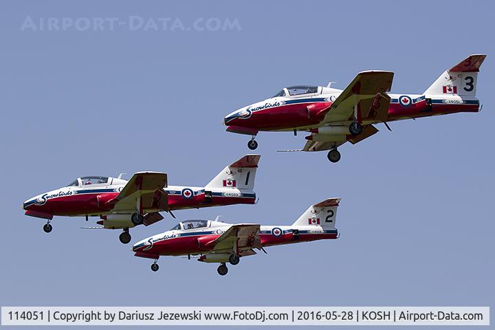 114051, Canadair CT-114 Tutor C/N 1051, CAF CT-114 Tutor 114051 C/N 1051 from Snowbirds Demo Team 15 Wing CFB Moose Jaw, SK