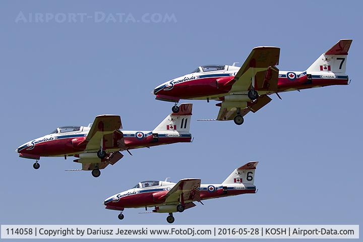 114058, Canadair CT-114 Tutor C/N 1058, CAF CT-114 Tutor 114058 C/N 1058 from Snowbirds Demo Team 15 Wing CFB Moose Jaw, SK