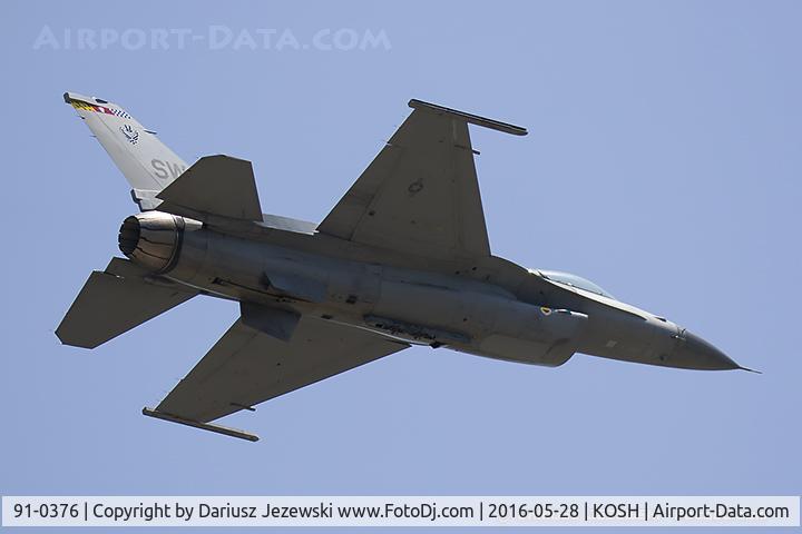 91-0376, 1991 General Dynamics F-16C Fighting Falcon C/N CC-74, F-16CJ Fighting Falcon 91-0376 SW from 77th FS 