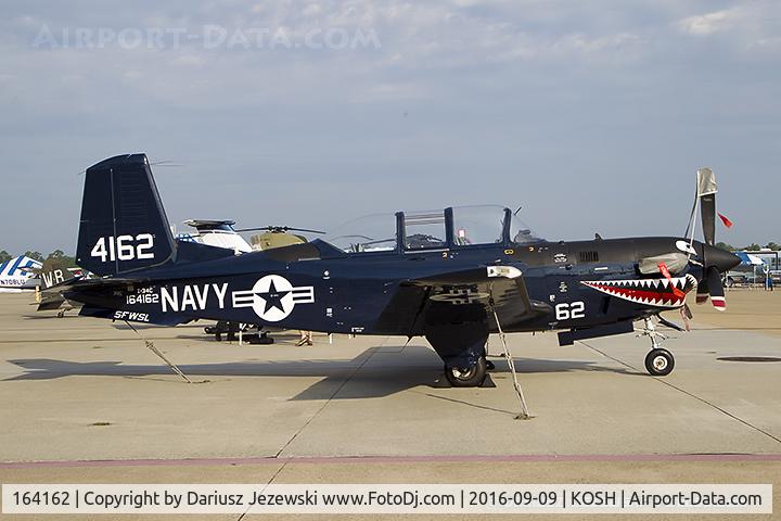 164162, Beech T-34C Turbo Mentor C/N GL-342, T-34C Turbo Mentor 164162 62 from SFWSL  NAS Oceana, VA