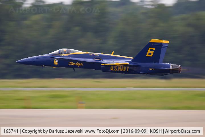 163741, 1989 McDonnell Douglas F/A-18C Hornet C/N 0812/C100, F/A-18C Hornet 163741  from Blue Angels Demo Team  NAS Pensacola, FL