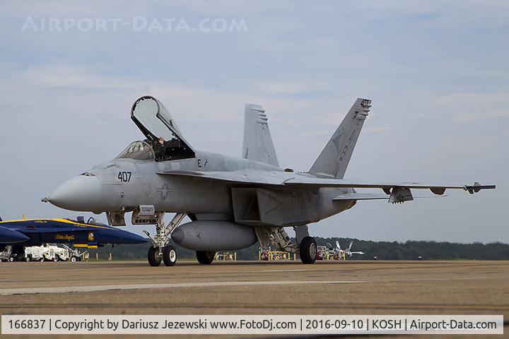 166837, Boeing F/A-18E Super Hornet C/N E156, F/A-18E Super Hornet 166837 AB-407 from VFA-81 