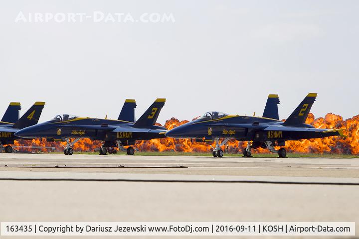 163435, 1987 McDonnell Douglas F/A-18C Hornet C/N 0634/C008, F/A-18C Hornet 163435 C/N 0634 from Blue Angels Demo Team  NAS Pensacola, FL