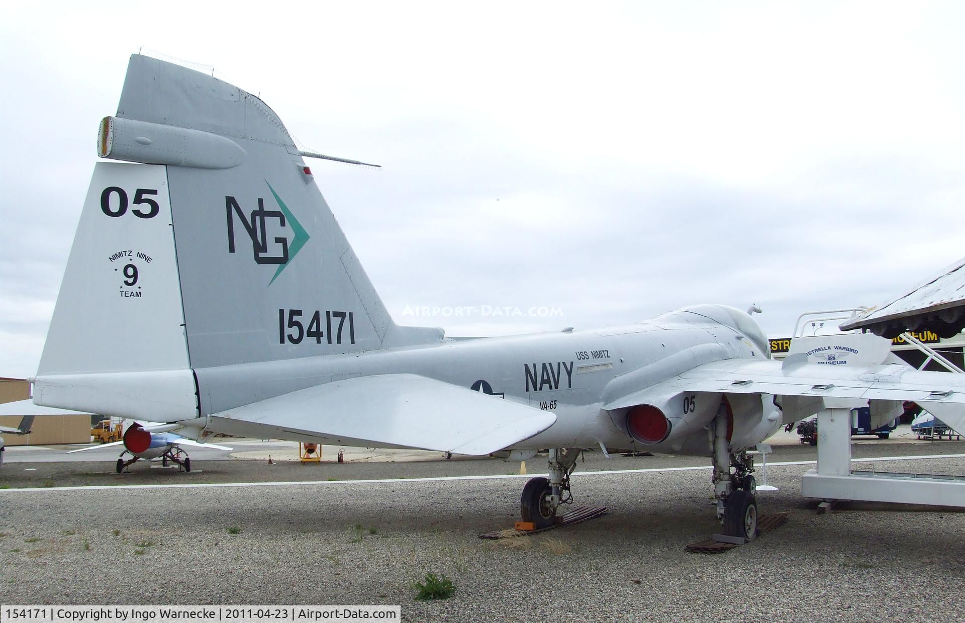 154171, Grumman A-6E Intruder C/N I-306, Grumman A-6E Intruder at the Estrella Warbirds Museum, Paso Robles CA