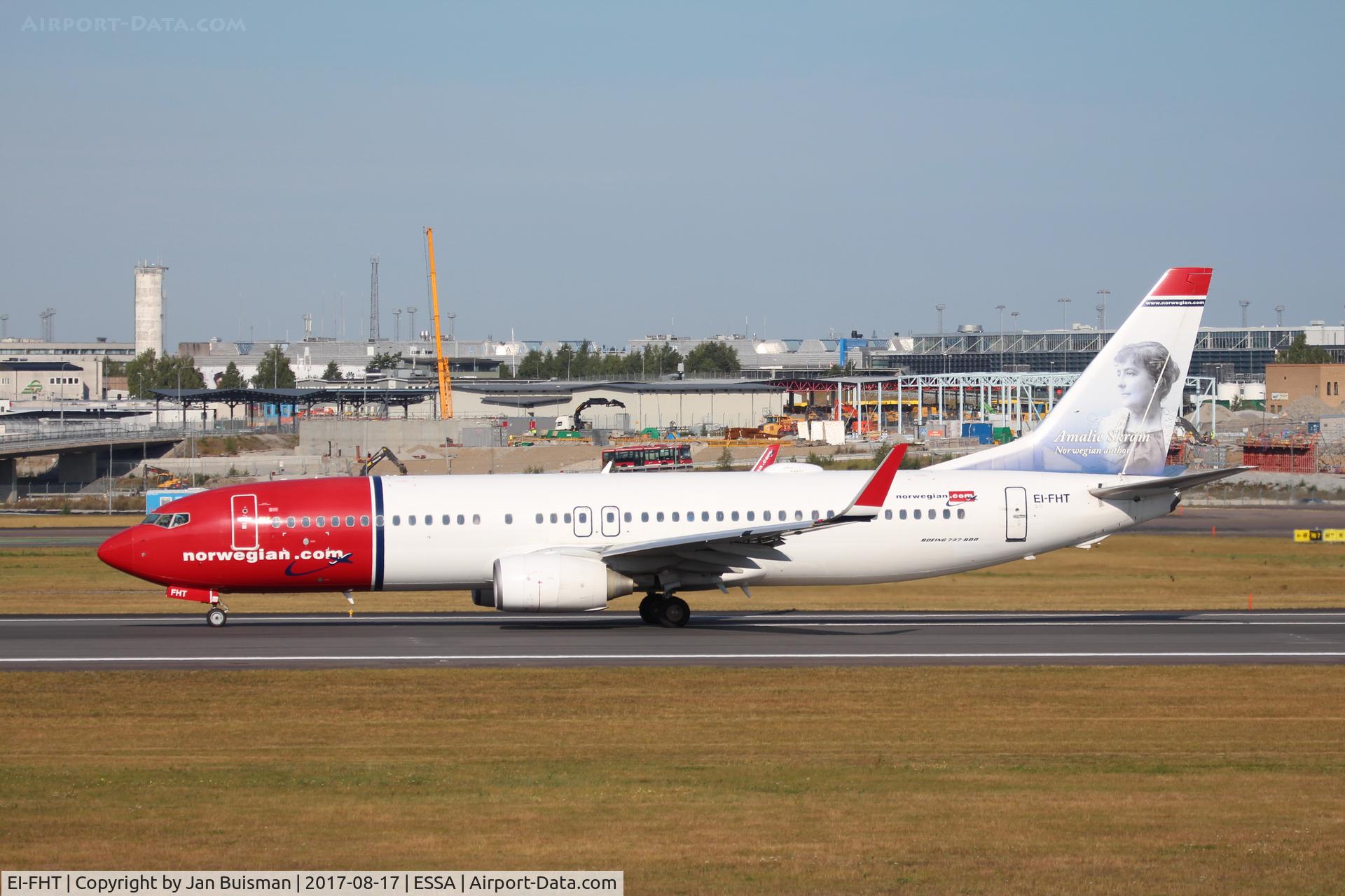 EI-FHT, 2011 Boeing 737-8JP C/N 40867, Norwegian