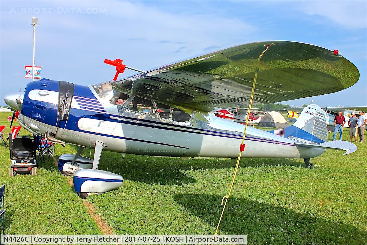 N4426C, 1953 Cessna 195 C/N 16011, At 2017 EAA Airventure at Oshkosh
