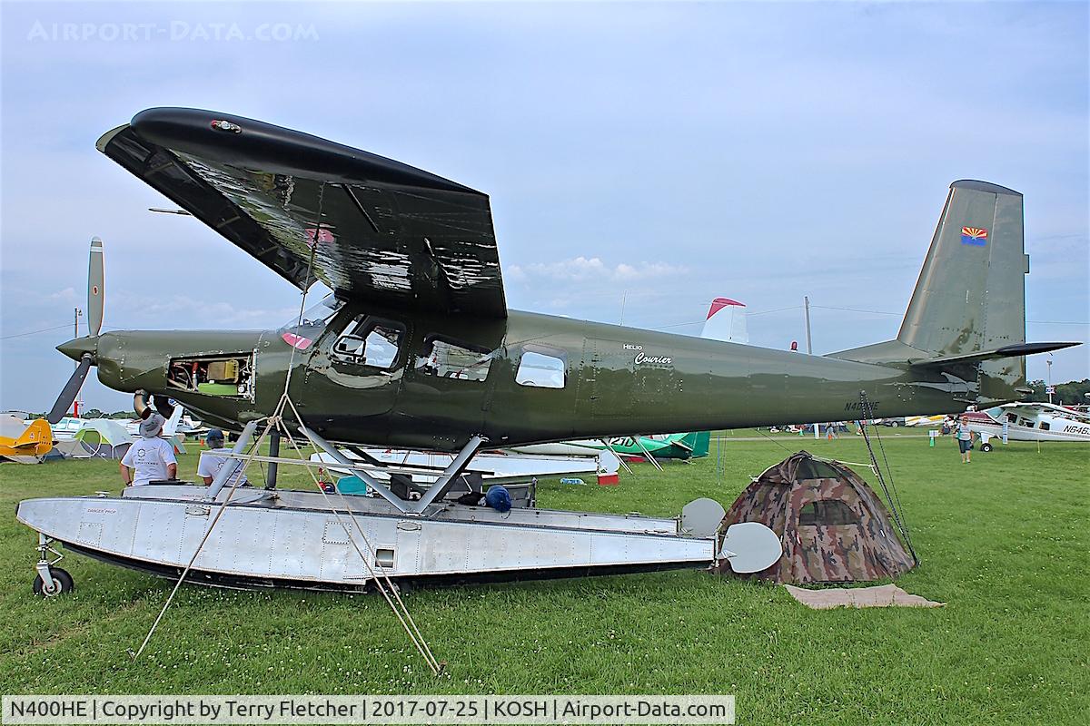 N400HE, 1985 Helio H-800 Courier C/N H-22, At 2017 EAA Airventure at Oshkosh