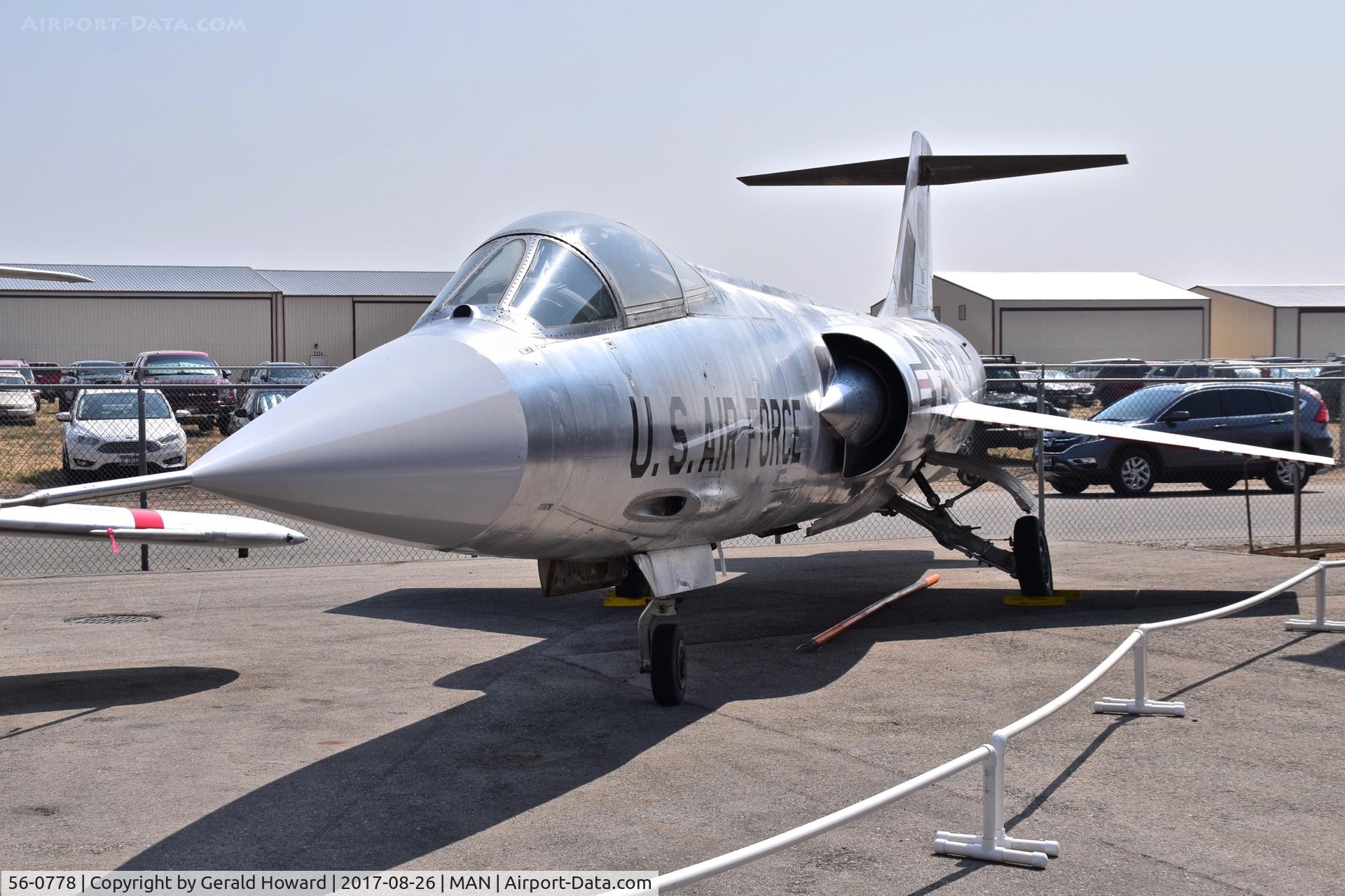 56-0778, 1957 Lockheed F-104A Starfighter C/N 183-1066, F-104 being rebuilt for display.