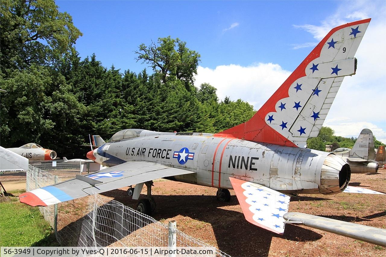 56-3949, 1956 North American TF-100F Super Sabre C/N 243-225, North American TF-100F Super Sabre, Preserved at Savigny-Les Beaune Museum