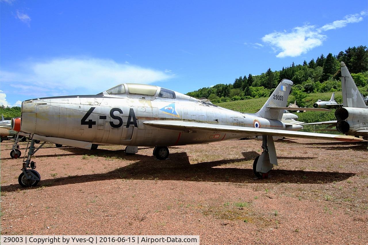 29003, General Motors F-84F Thunderstreak C/N Not found 52-9003, General Motors F-84F Thunderstreak, Preserved at Savigny-Les Beaune Museum