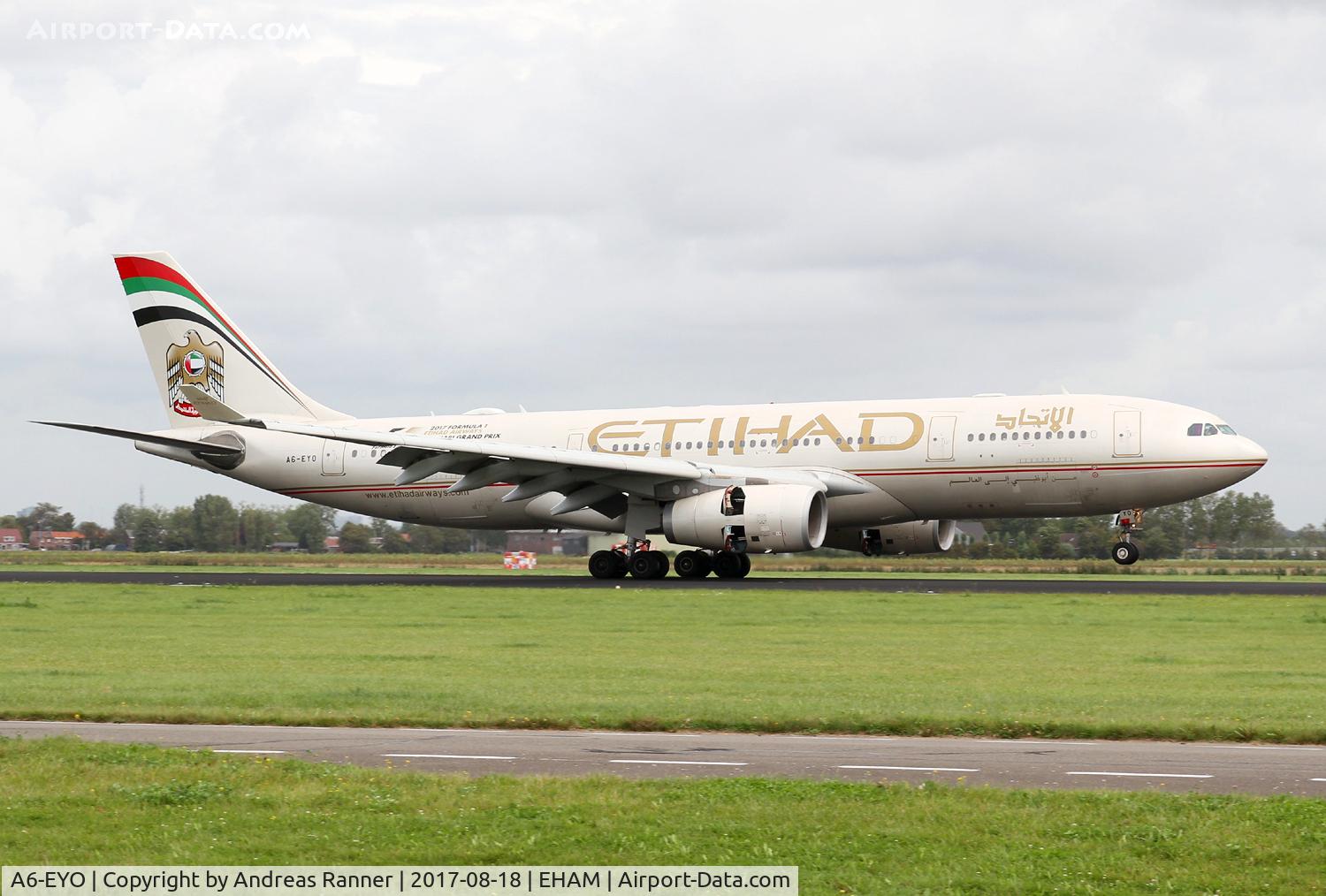 A6-EYO, 2007 Airbus A330-243 C/N 852, Etihad A330