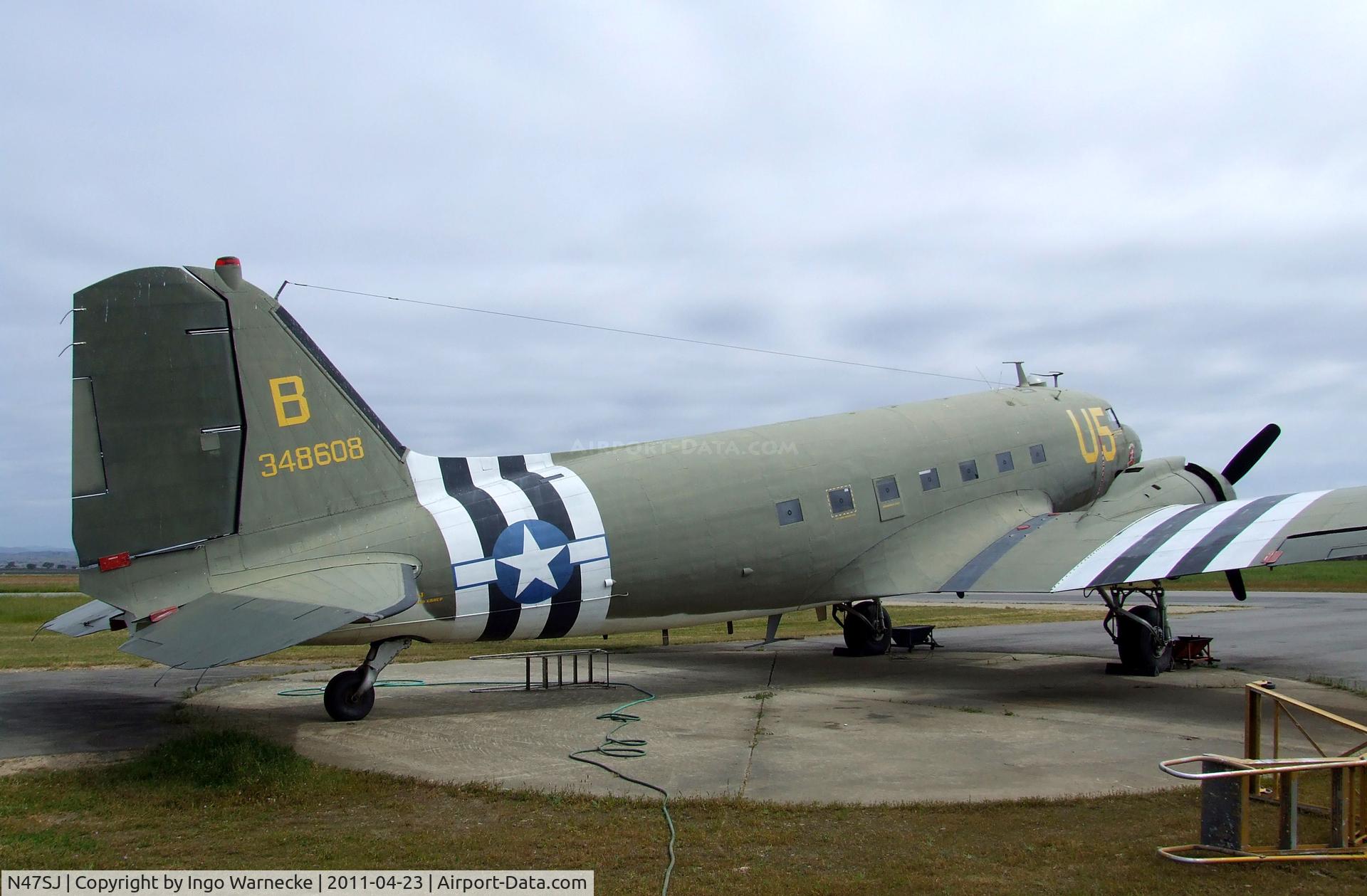 N47SJ, 1943 Douglas DC3C-R (C-47B-5-DK) C/N 14423, Douglas C-47B Dakota at the Estrella Warbirds Museum, Paso Robles CA