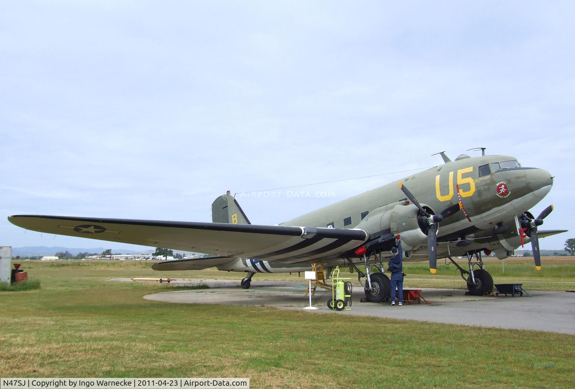 N47SJ, 1943 Douglas DC3C-R (C-47B-5-DK) C/N 14423, Douglas C-47B Dakota at the Estrella Warbirds Museum, Paso Robles CA