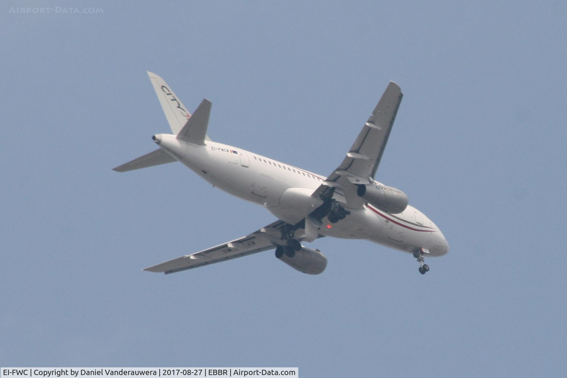 EI-FWC, 2016 Sukhoi SuperJet 100-95B C/N 95111, Descending to RWY 07L
