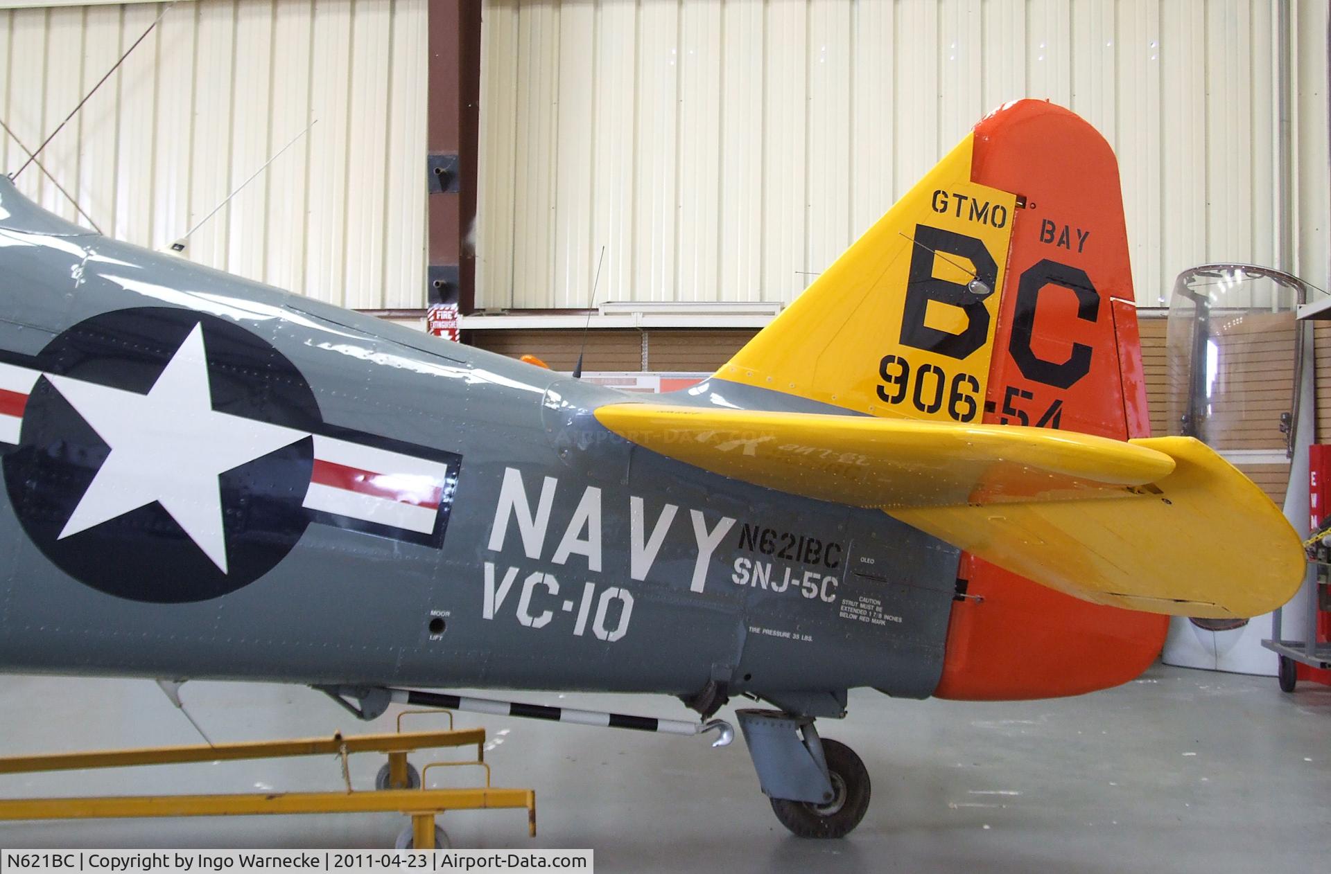 N621BC, 1944 North American SNJ-5C Texan Texan C/N 88-17652, North American SNJ-5C Texan at the Estrella Warbirds Museum, Paso Robles CA