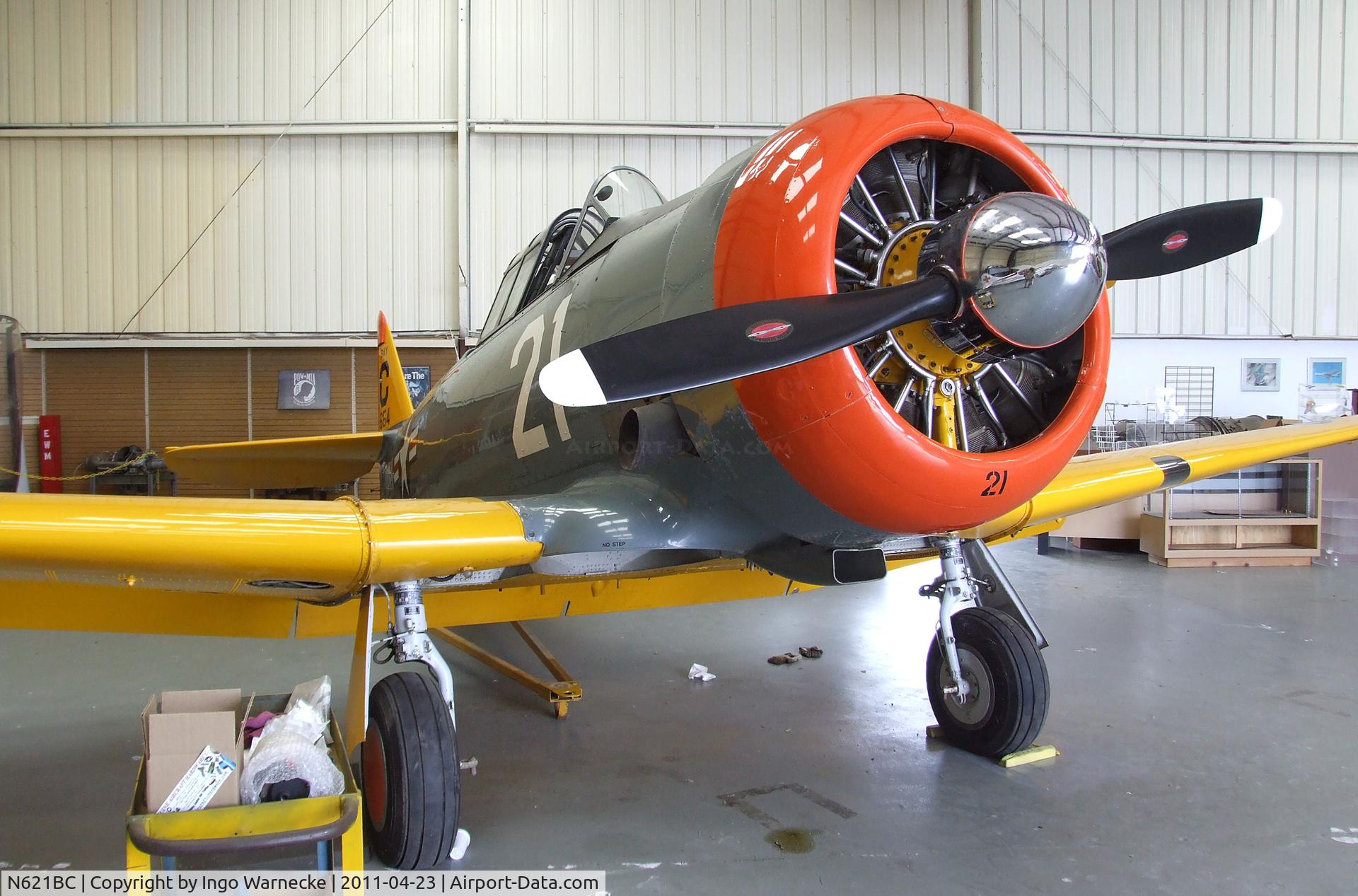 N621BC, 1944 North American SNJ-5C Texan Texan C/N 88-17652, North American SNJ-5C Texan at the Estrella Warbirds Museum, Paso Robles CA