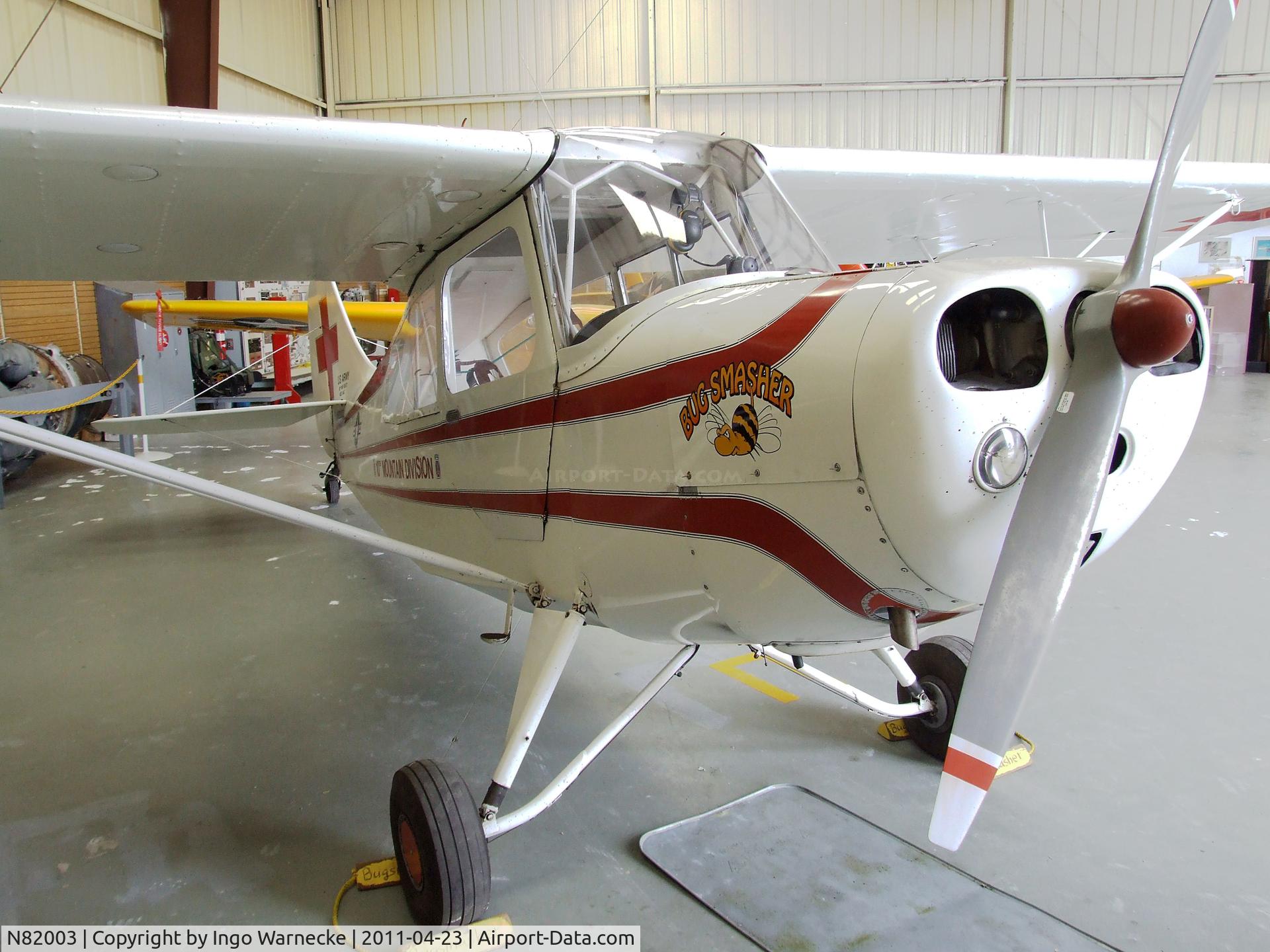 N82003, 1946 Aeronca 7AC Champion C/N 7AC-628, Aeronca 7AC at the Estrella Warbirds Museum, Paso Robles CA