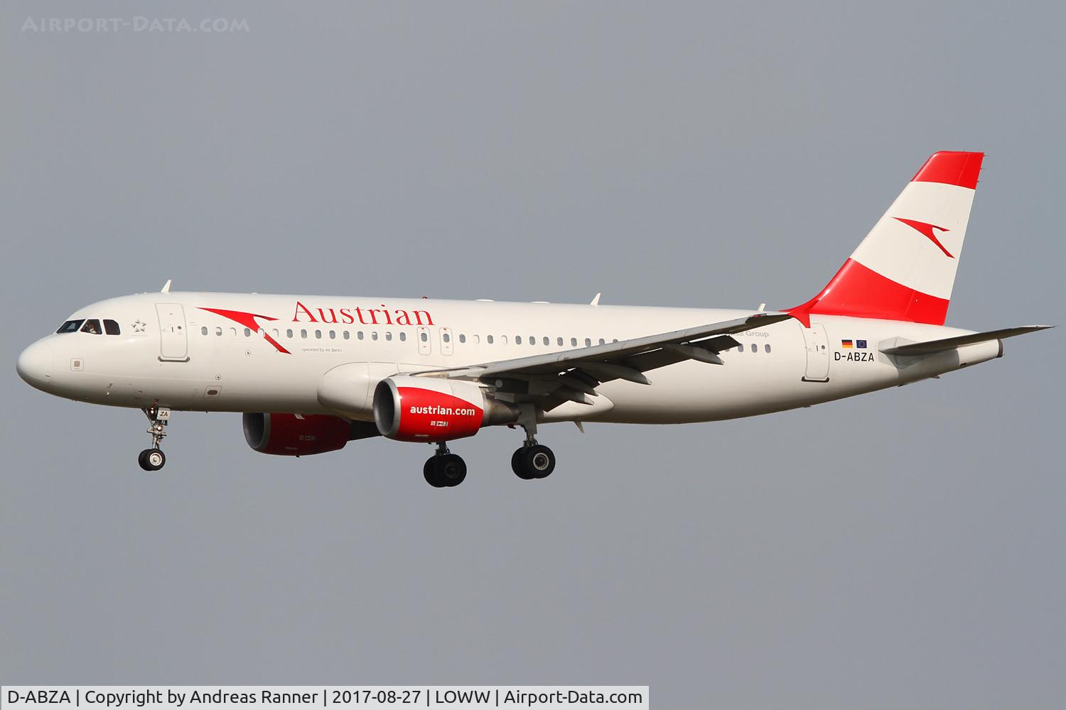 D-ABZA, 2008 Airbus A320-216 C/N 3532, Austrian Airlines A320