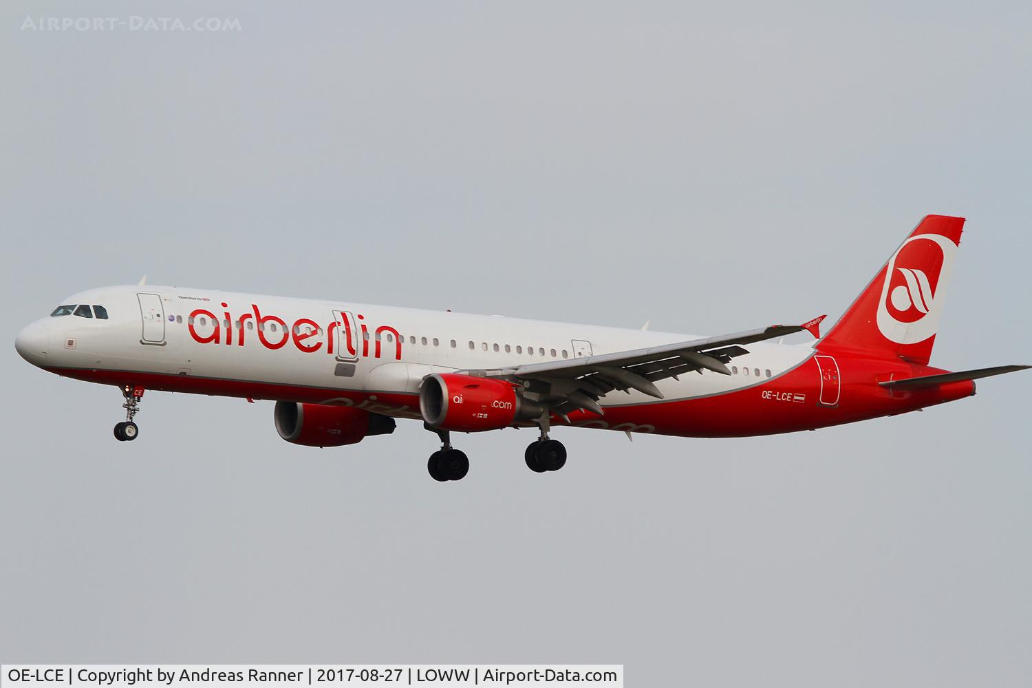 OE-LCE, 2001 Airbus A321-211 C/N 1629, Niki A321