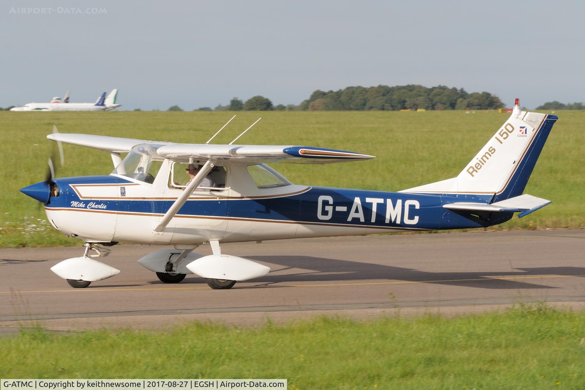 G-ATMC, 1966 Reims Cessna F150F C/N 0020, Nice Old Visitor.