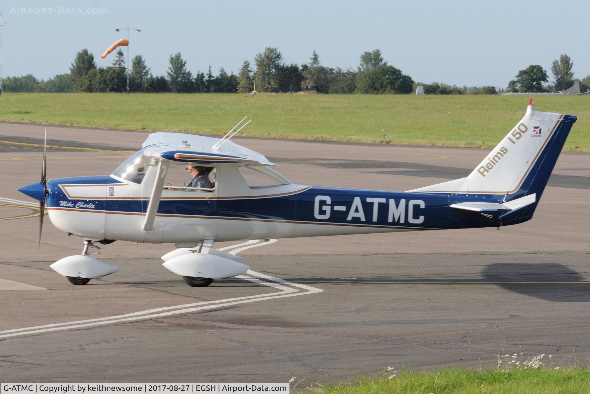 G-ATMC, 1966 Reims Cessna F150F C/N 0020, Nice Old Visitor.