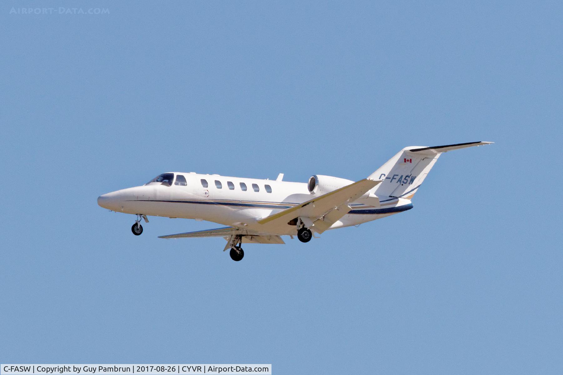 C-FASW, 2012 Cessna 525A Citation C/N 525A-0503, Landing