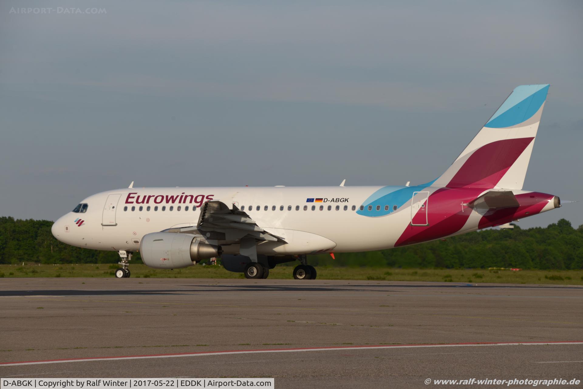 D-ABGK, 2008 Airbus A319-112 C/N 3447, Airbus A319-112 - EW EWG Eurowings opby Air Berlin - 3447 - D-ABGK - 22.05.2017 - CGN