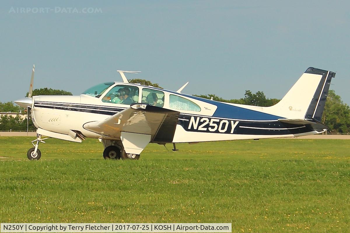 N250Y, 1966 Beech 35-C33 Debonair C/N CD-1065, At 2017 EAA Airventure at Oshkosh