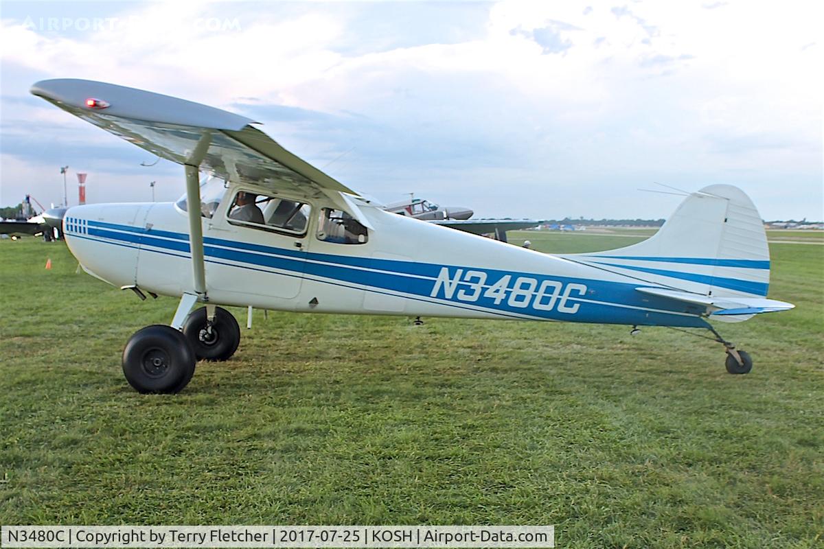 N3480C, 1954 Cessna 170B C/N 26523, At 2017 EAA Airventure at Oshkosh
