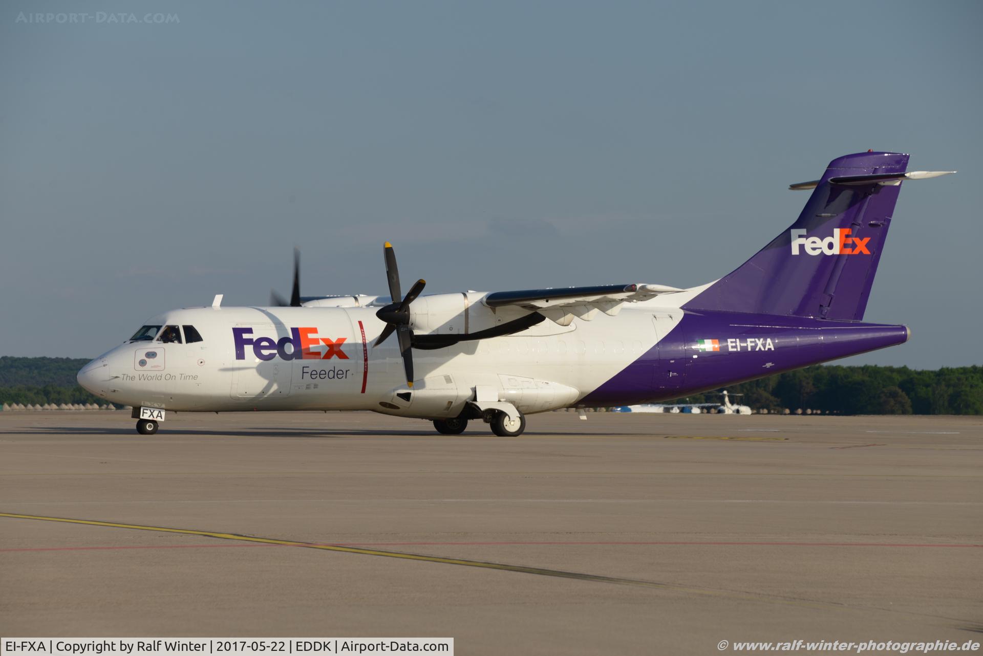 EI-FXA, 1992 ATR 42-300 C/N 282, ATR 42-300F - AG ABR Air Contracters op for FedEx FedEx colours - 282 - EI-FXA - 22.05.2017 - CGN