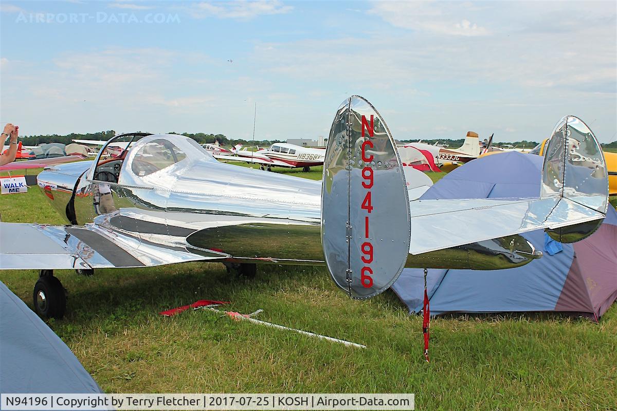 N94196, 1946 Erco 415D Ercoupe C/N 1519, At 2017 EAA Airventure at Oshkosh