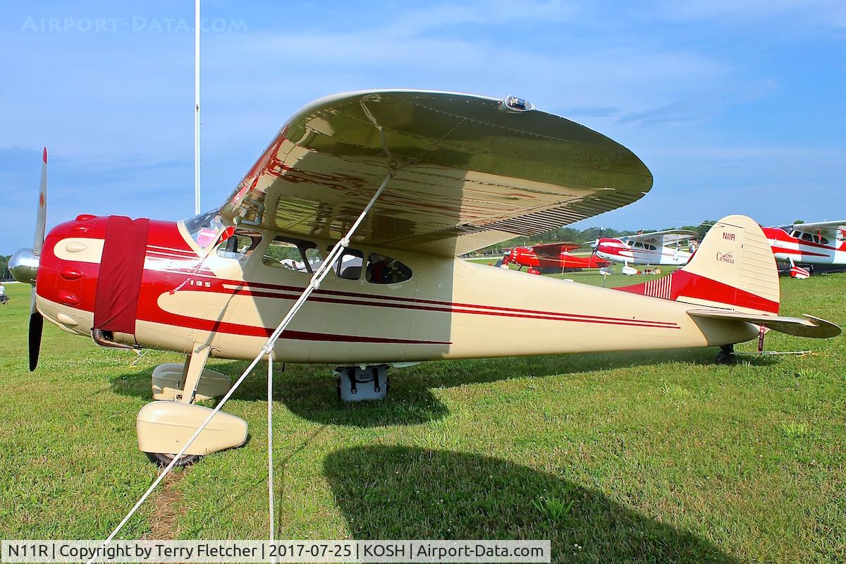 N11R, 1952 Cessna 195 C/N 7765, At 2017 EAA Airventure at Oshkosh