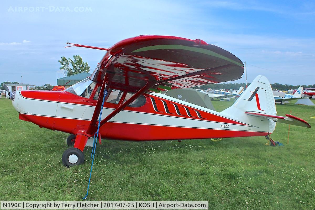 N190C, 1947 Universal Stinson 108-2 C/N 108-3190, At 2017 EAA Airventure at Oshkosh