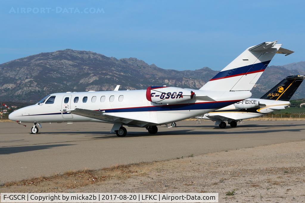 F-GSCR, 2008 Cessna 525B CitationJet CJ3 C/N 525B-0264, Parked
