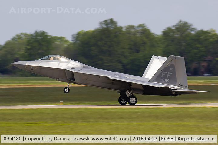 09-4180, Lockheed Martin F-22A Raptor C/N 4180, F-22 Raptor 09-4180 FF from 94th FS 