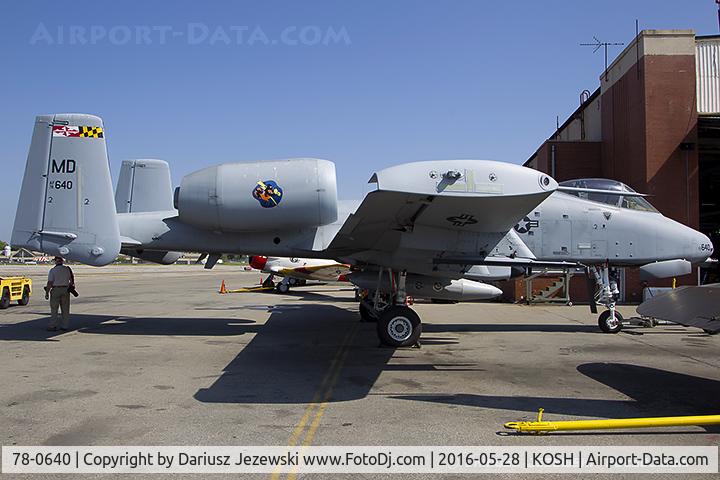 78-0640, 1978 Fairchild Republic A-10C Thunderbolt II C/N A10-0260, A-10C Thunderbolt II 78-0640 MD from 104th FS 175th WG Martin State Airport, MD