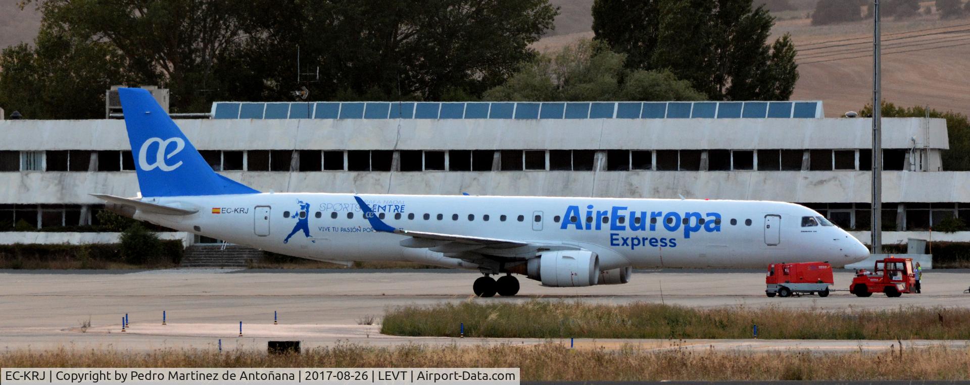 EC-KRJ, 2008 Embraer 195LR (ERJ-190-200LR) C/N 19000196, Foronda - Vitoria-Gasteiz - España