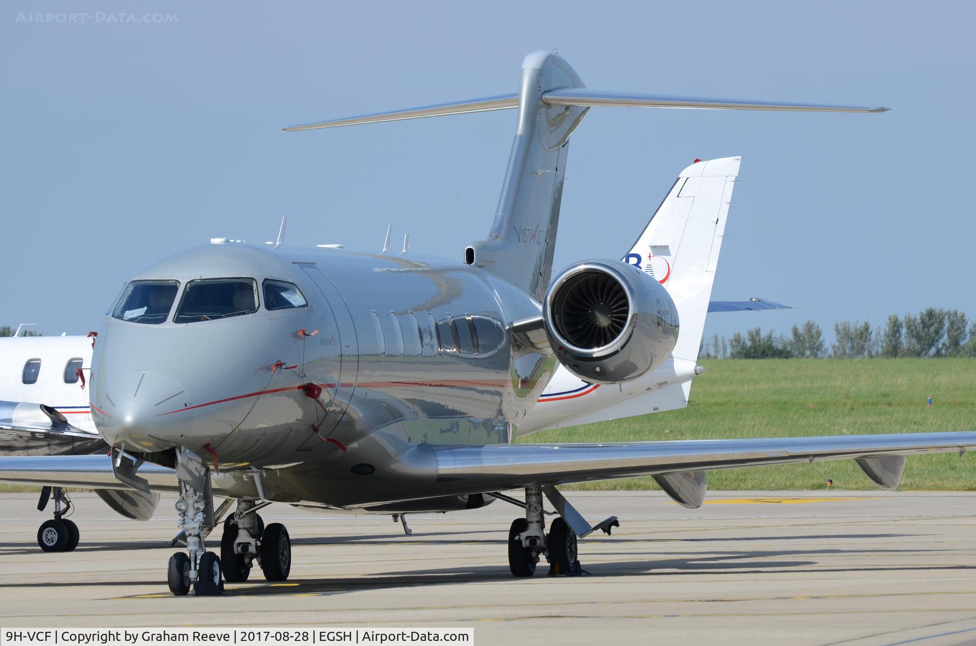 9H-VCF, 2014 Bombardier Challenger 350 (BD-100-1A10) C/N 20541, Parked at Norwich.