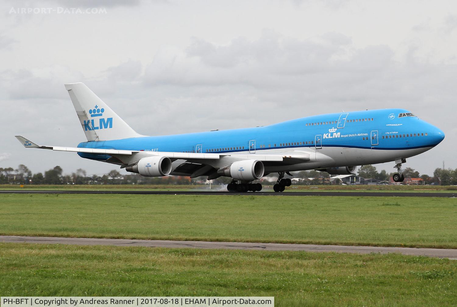 PH-BFT, 1997 Boeing 747-406BC C/N 28459, KLM Boeing 747