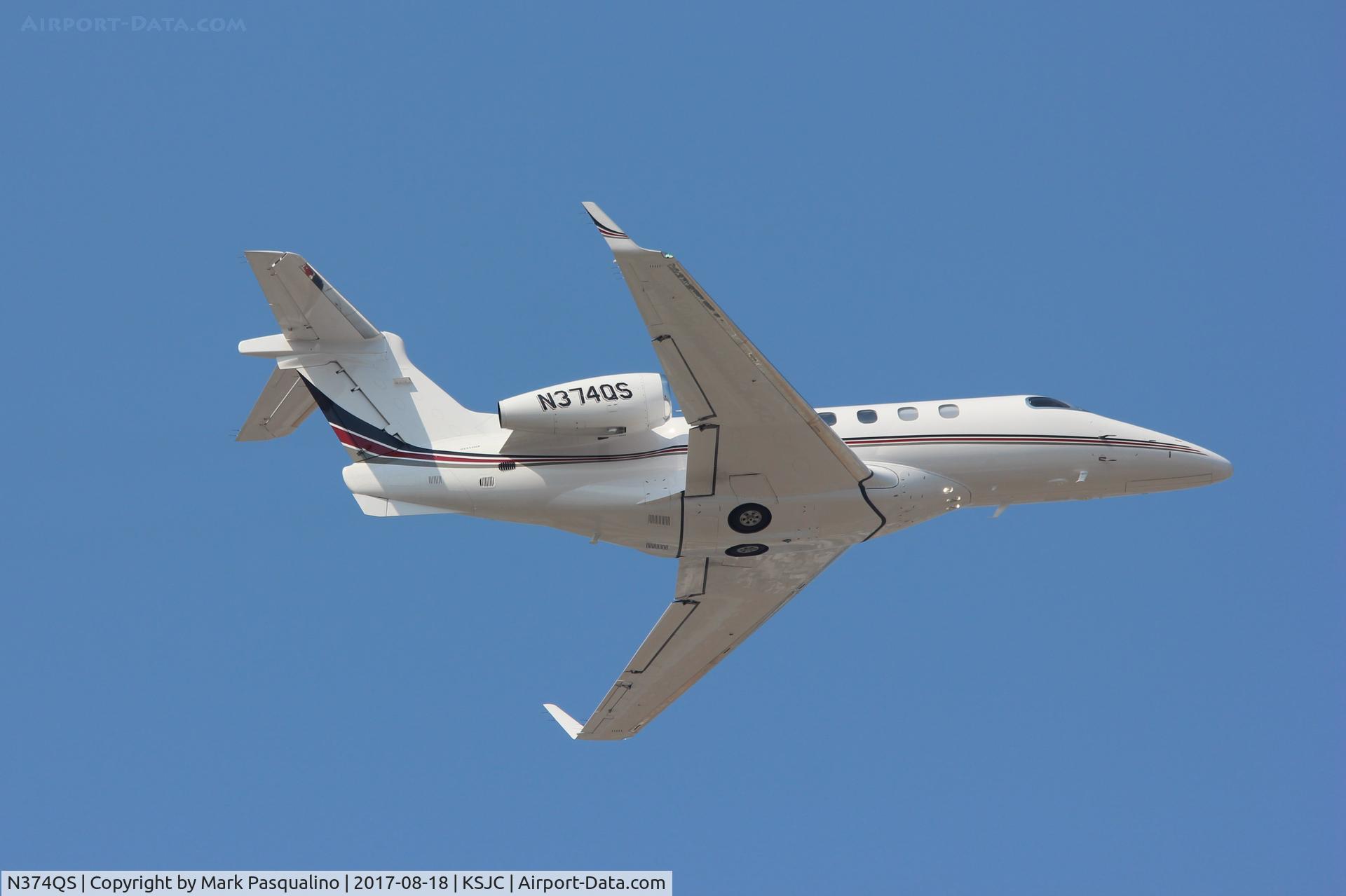 N374QS, 2015 Embraer EMB-505 Phenom 300 C/N 50500289, EMB-505