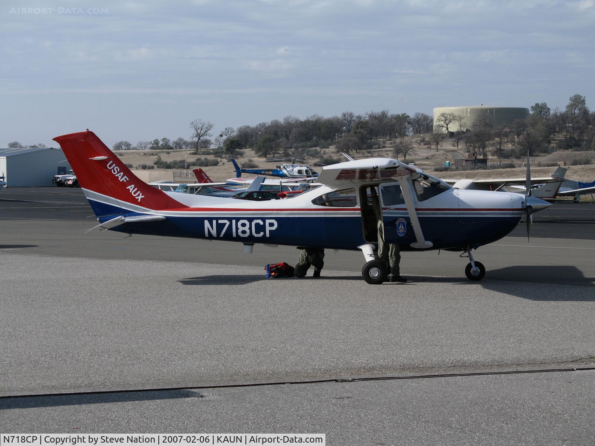 N718CP, 2005 Cessna 182T Skylane C/N 18281713, USAF AUX Civil Air Patrol 2005 Cessna 182T Skylane ready for training mission @ Auburn Municipal Airport, CA home base