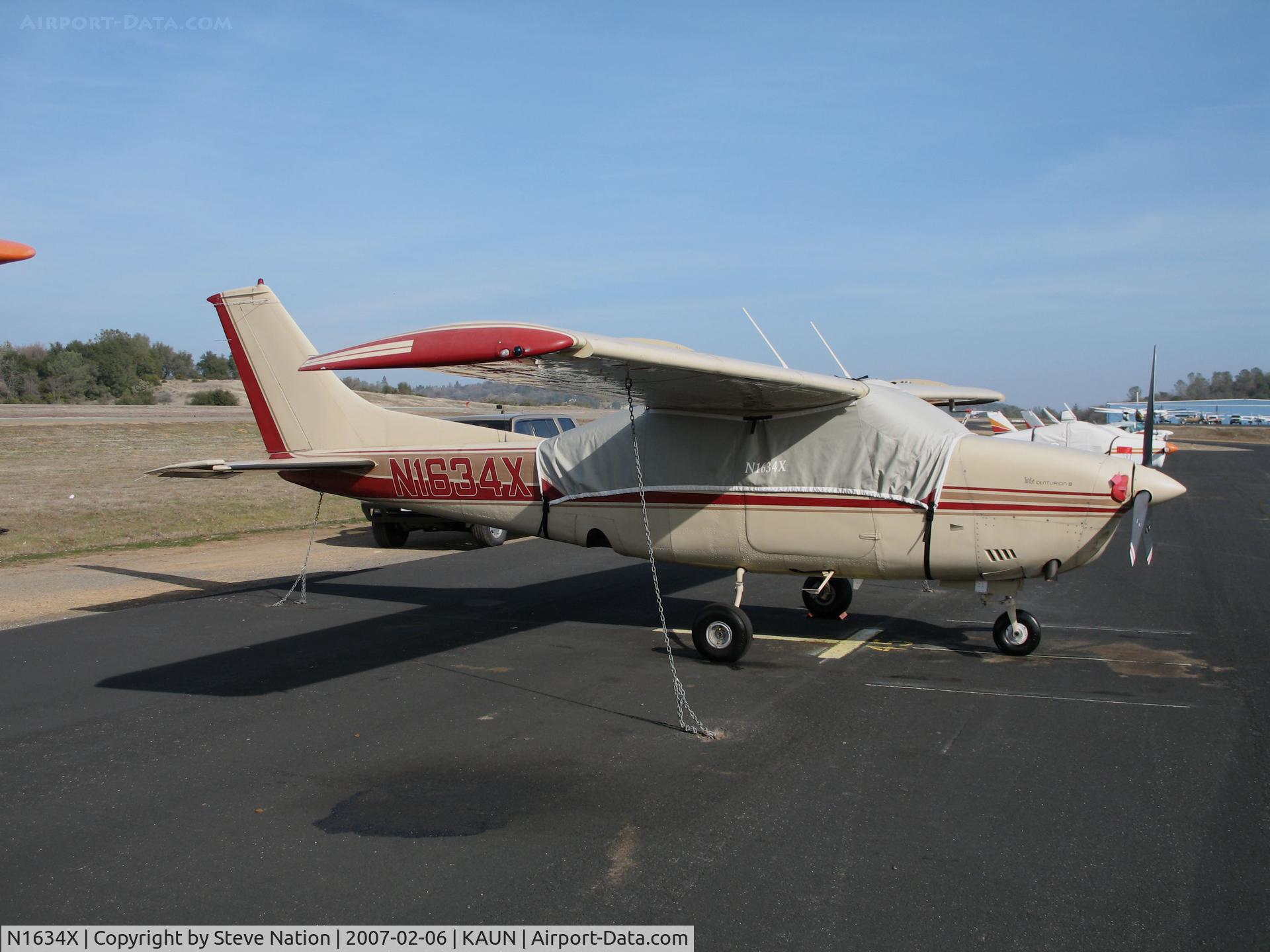 N1634X, 1975 Cessna T210L Turbo Centurion C/N 21060670, Locally-based 1975 Cessna T210L Turbo Centurion @ Auburn Municipal Airport, CA