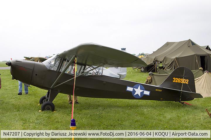 N47207, 1944 Taylorcraft DCO-65 C/N L-5814, Taylorcraft DCO-65  C/N L-5814, N47207