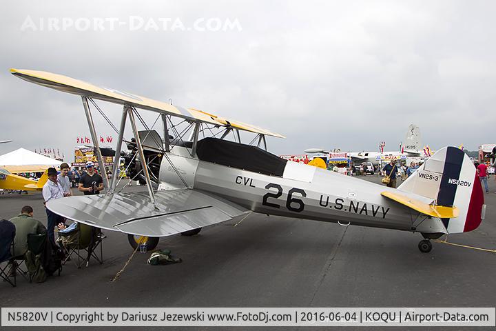 N5820V, 1943 Boeing B75N1 C/N 75-7728, Boeing B75N1 Stearman  C/N 75-7728, N5820V
