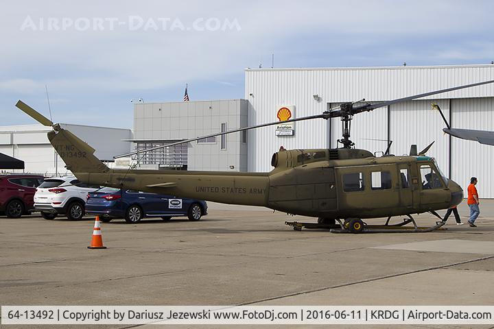 64-13492, 1964 Bell UH-1H Iroquois C/N 4199, Bell UH-1H Iroquois 64-13492 - Quonset Air Museum