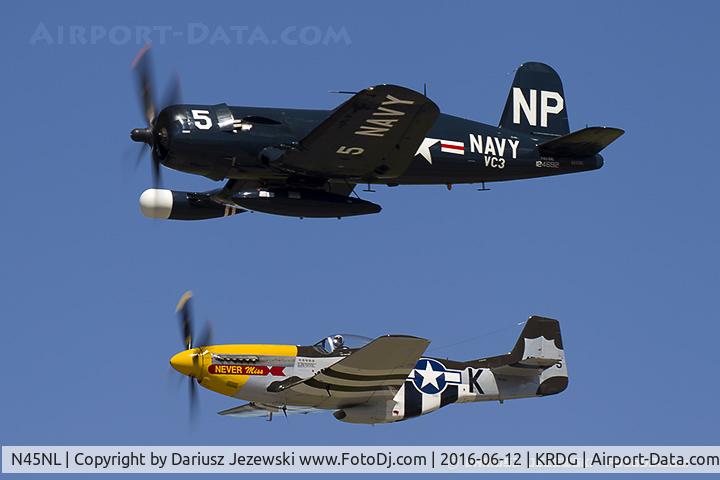 N45NL, 1951 Vought F4U-5NL Corsair C/N 124692, P-51 and Chance Vought F4U-5NL Corsair  C/N 124692C, NX45NL