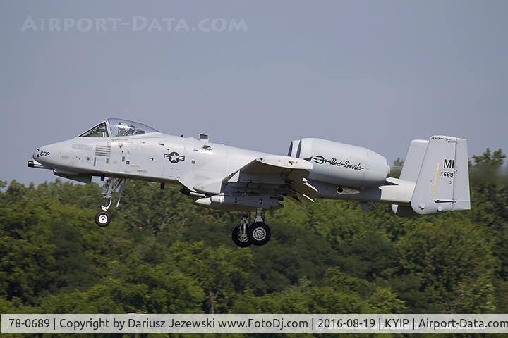 78-0689, 1979 Fairchild Republic A-10C Thunderbolt II C/N A10-0309, A-10C Thunderbolt 78-0689 MI from 107th FS 